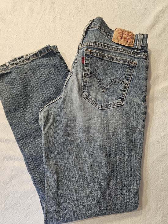 Levi's Denim - Vintage Levi's 550 Women's Relaxed Fit Tapered Jeans Distressed Blue Women 12 M